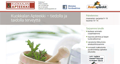 Desktop Screenshot of kuokkalanapteekki.fi